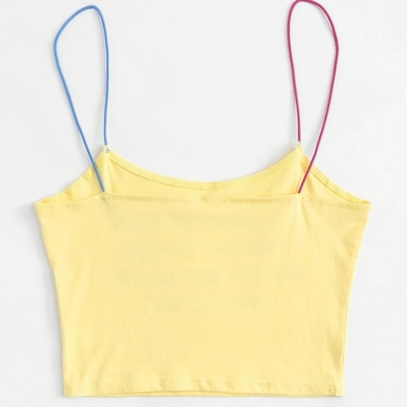 Unbranded Slogan Print Crop Cami Top Size Women's Small - Picture 2 of 12